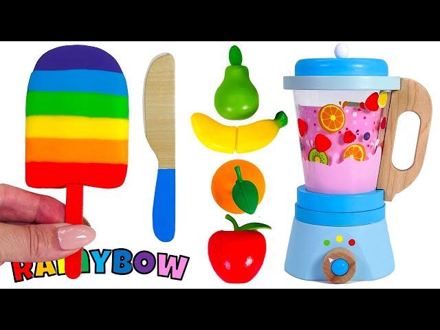 Creating & Making a Play Doh Rainbow Popsicle