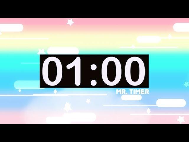 1 Minute Timer with Music for Kids! Countdown Videos HD!