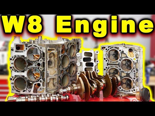 W8 Passat Engine Teardown and Inspection ~ TINY V8