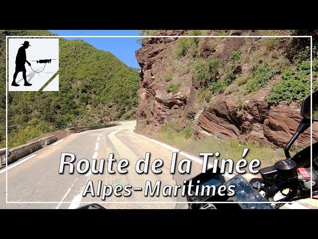 Route de la Tinée, Road M2205, Maritime Alps, Provence-Alpes-Cote d'Azur, France - by motorcycle