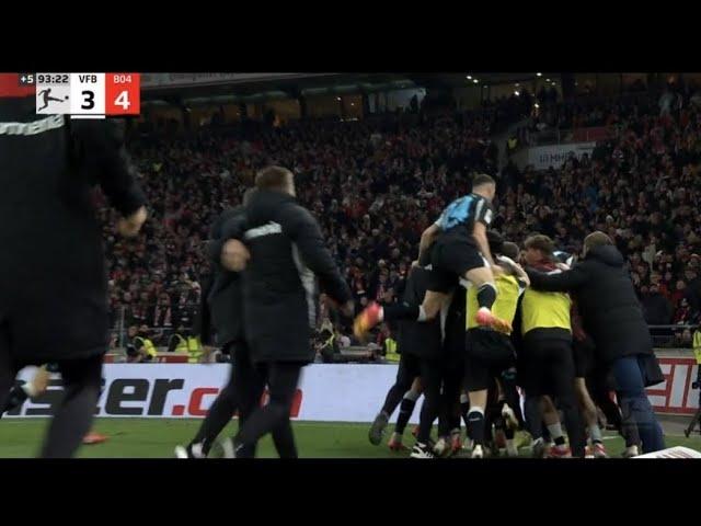 Patrick Schick Goal 90+4, VfB Stuttgart vs Bayer Leverkusen (3-4) All Goals and Highlights