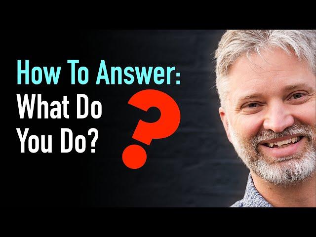 Business Networking For Web Designers [How to answer "what do you do?"]