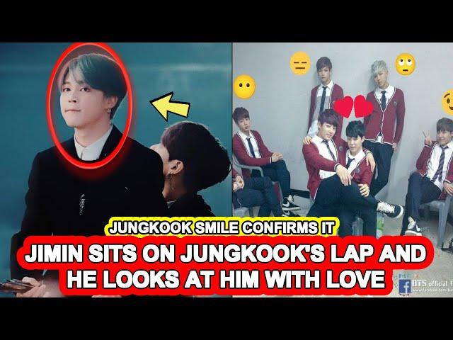  JIMIN sits on Jungkook's GIFT  and he LOOKS at him with LOVE  What does Jimin WANT?