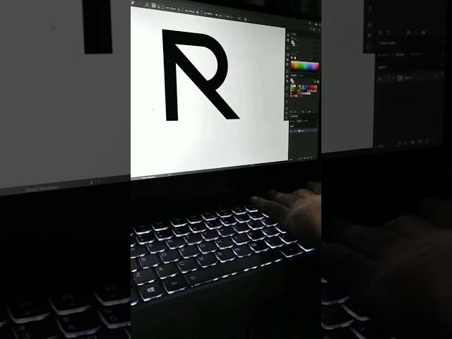 AR letter logo create in adobe illustrator #shorts  #letterlogo #adobeillustrator #initial