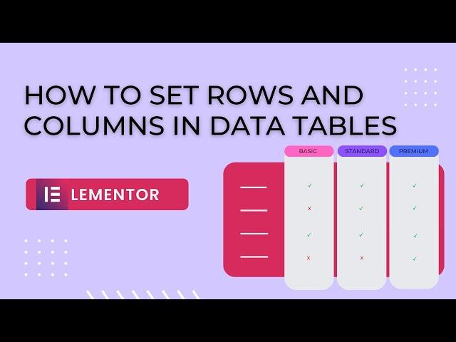 How To Set Rows and Columns W/ Elementor Data Tables (Quick Tutorial)