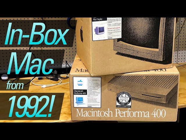 Checking Out an In-Box Mac Performa 400!