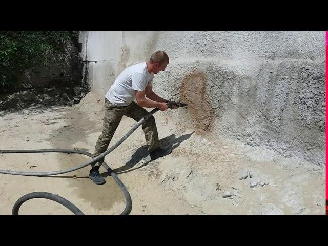 Зміцнення стін. Торкрет установка АС-4 Торнадо