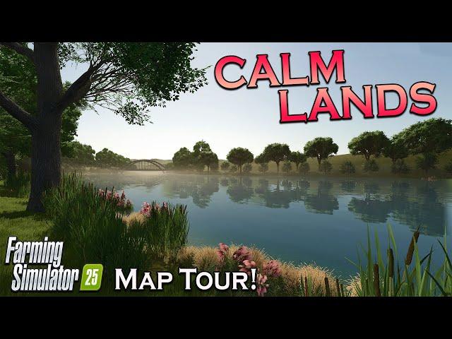 “CALM LANDS” (PIONEERING) MAP TOUR! ON Farming Simulator 25 (Review) PS5.