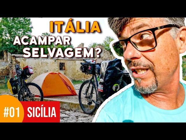 COMO É ACAMPAR SELVAGEM na ITÁLIA | PRIMEIRAS IMPRESSÕES | CIRCUITO SICÍLIA DIVIDE #01