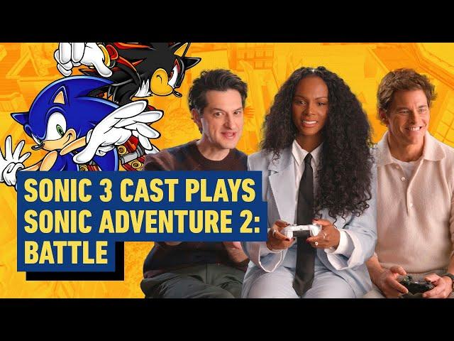 Sonic 3 Cast Plays Sonic Adventure 2: Battle (Ben Schwartz, James Marsden, Tika Sumpter)