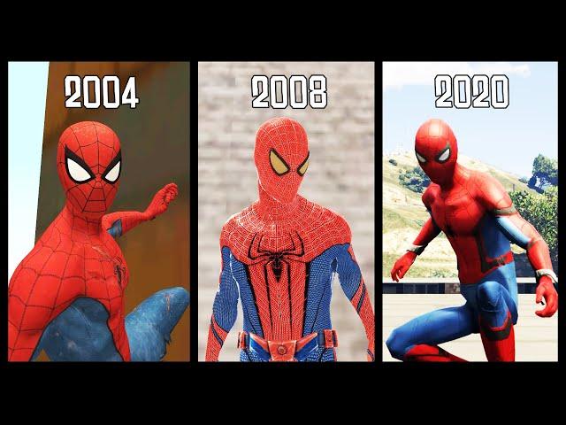 Evolution of "SPIDERMAN" in GTA games! (2001 - 2020)