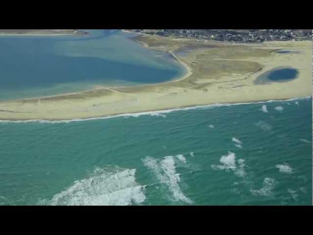 Cape Cod Aerial Video: Chatham's New Southway Break at high tide on February 26, 2013