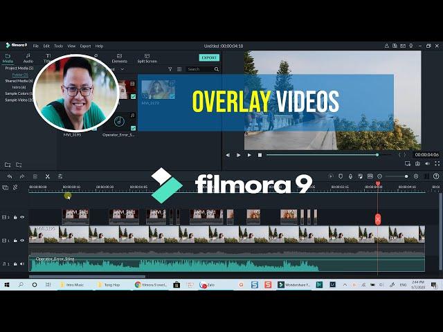 How to OVERLAY VIDEOS using Filmora 9 - Tutorial for Beginners