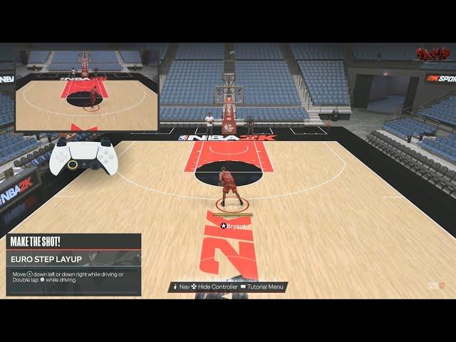 NBA 2K24 How To Do Euro Step Layup | Shooting Tutorial