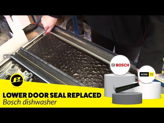 How to Replace the Dishwasher Lower Door Seal (Bosch)