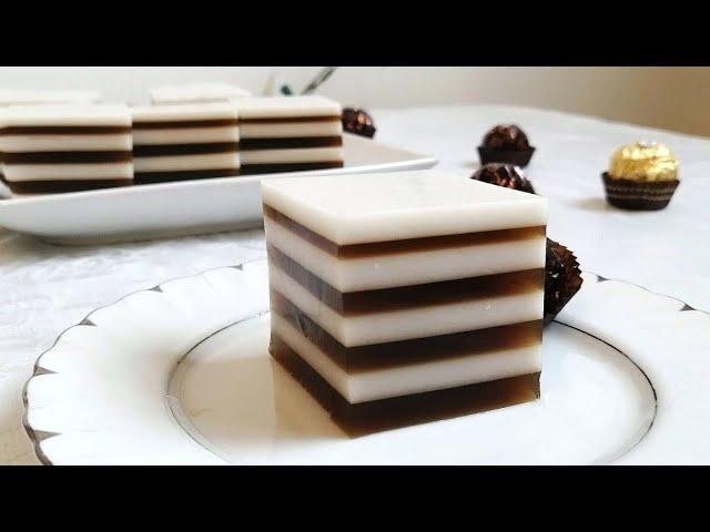 Coffee And Cream Agar Jelly // Qaymoq va Kofeli Mazali Dessert Shirinlik / So'ragan Edingiz