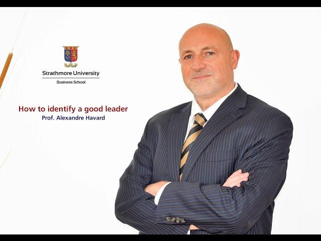 How to Identify a Good Leader - 5 minutes with Prof. Alexandre Havard