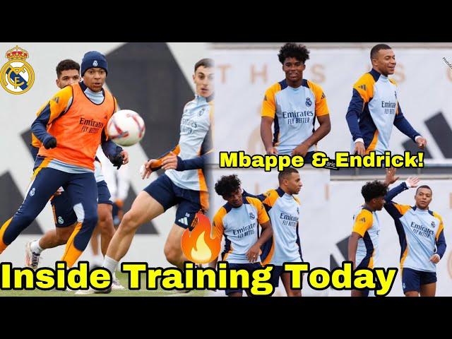 WATCH Kylian Mbappe & Endrick on Fire at Real Madrid Training TodayCourtois & Alaba Stepping Up