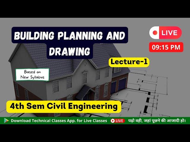 Building Planning & Drawing(L-1) || 4th Semester Civil Engg. || SBTE Bihar Polytechnic