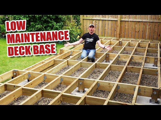 How to build a LOW MAINTENANCE timber decking base