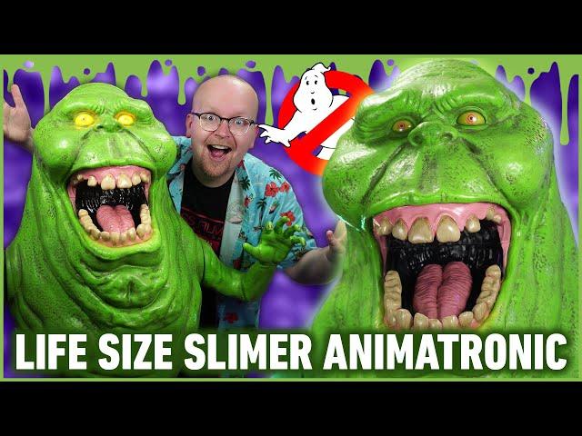 Life-Size Ghostbusters Slimer Halloween Animatronic | REVIEW + DEMO 