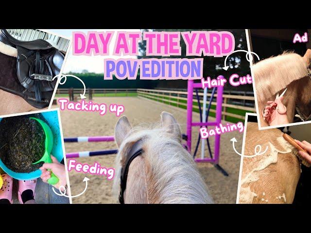 DAY AT THE YARD WITH MY PONIES... POV EDITION! * GO PRO *