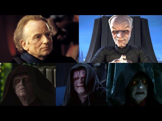 Emperor Darth Sidious Sheev Palpatine  (Ep 1, 2, Clone Wars, Bad Batch, 3, Rebels, 5, 6, 9)