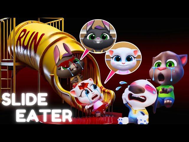 SLIDE EATER EAT BECCA AND ANGELA-My Talking Tom Friends-AMONG US-R.I.P ALL FRIENDS/part150