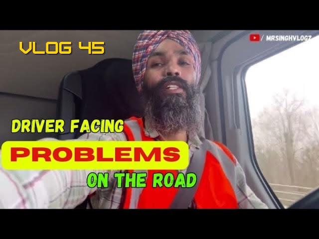 Truck driver ki driving shift &stuck in France farmer protest vlog #45/ mrsinghvlog