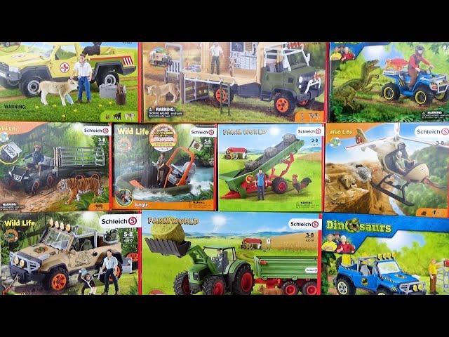 Let's assemble Schleich's vehicle and play  Trucks, four-wheel drive vehicles, buggies, boats, etc.