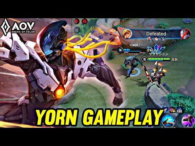 AOV : YORN GAMEPLAY | IN ABYSSAL LANE - ARENA OF VALOR LIÊNQUÂNMOBILE ROV