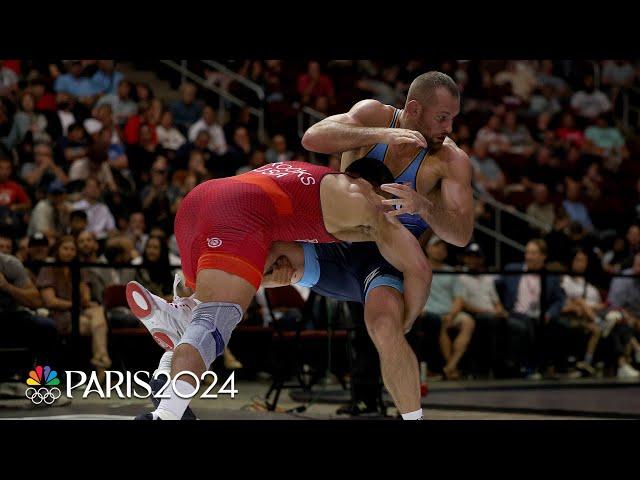 Aaron Brooks SHOCKS David Taylor, taking defending Olympic Champ's spot in Paris | NBC Sports