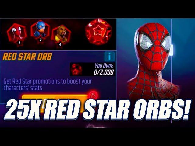 25x Red Star Orb Opening! EPIC Pulls - Marvel Strike Force