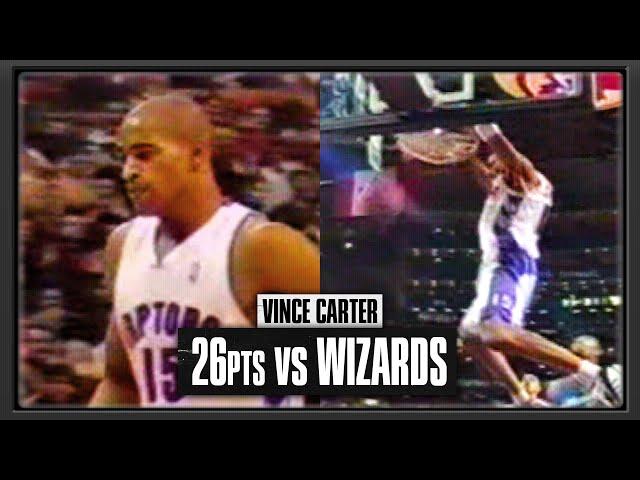 Vince Carter Scores 26pts On His Birthday vs Washington | 2000.01.26