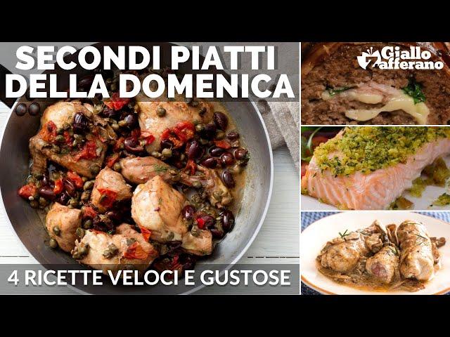 SECONDI PIATTI VELOCI E GUSTOSI: 4 RICETTE PER LA DOMENICA