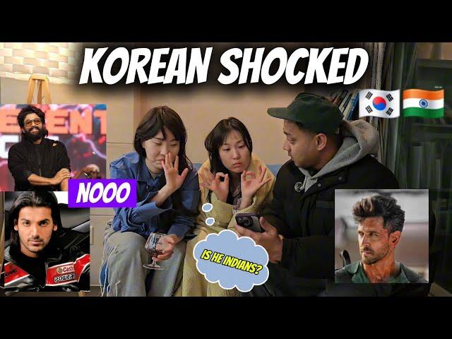 My korean family shocked to see indian ACTORS || are they Indians?