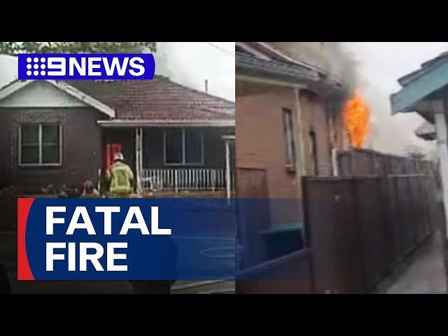 Disabled woman perishes in Sydney house fire after becoming trapped | 9 News Australia