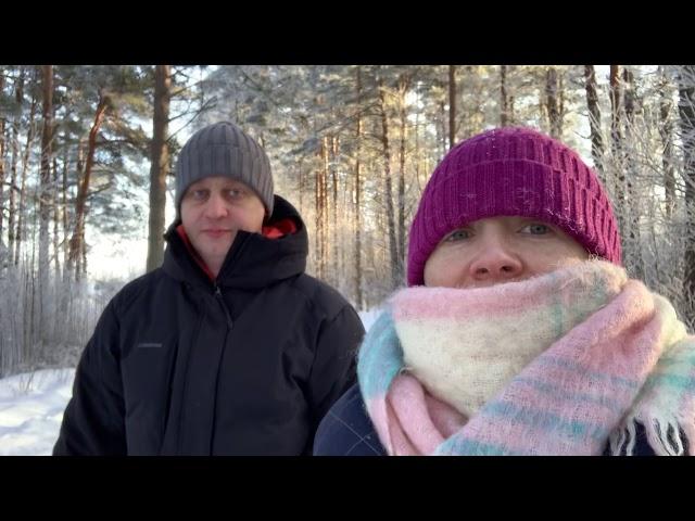 Мороз и солнце Валдай чудесный / Снежные горки у озера