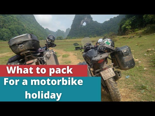 Expert Advice for Packing Light on Your Next Motorbike Vacation