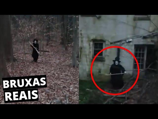 8 Bruxas Reais Filmadas Por Câmeras, Bruxas Assustadoras CAPTURADAS POR CÂMERAS