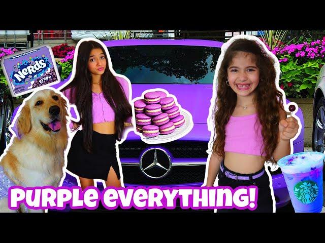 BUYING AND EATING ONLY PURPLE CHALLENGE! BELLEANA IN CHARGE FOR 24 HOURS!! GONE WRONG***