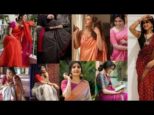 25+Traditional Simple & Stylish Saree photography | Poses for saree Photo|poses for saree look