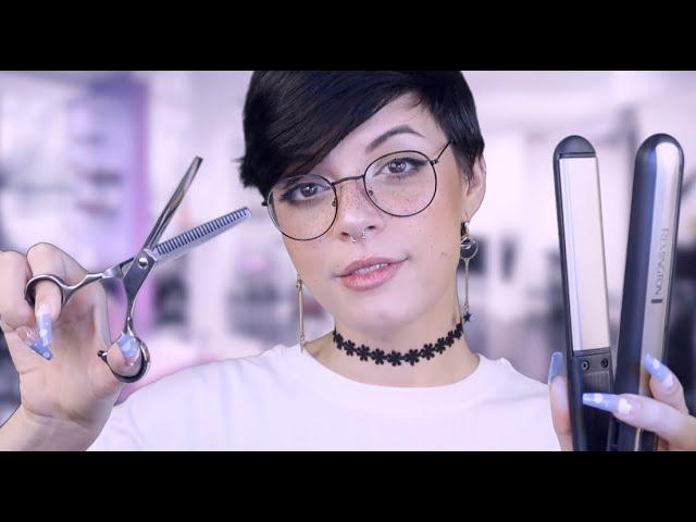 ASMR | OVERLY Explained Haircut & Style  (with Accent~)