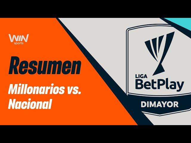 Millonarios vs. Nacional (resumen y goles) | Liga BetPlay 2024-2 | Cuadrangulares - Fecha 3