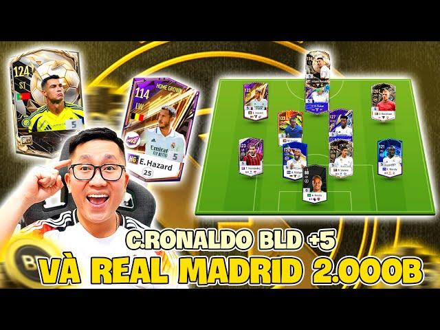 I Love Cầm Cristiano Ronaldo BLD +5 & 2000 Tỏi Xây Dựng Siêu Đội Hình REAL MADRID Mạnh Nhất FCO