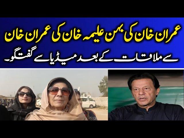 Islamabad: Former Prime Minister Imran Khan's Sister Aleema Khan Talks to Media