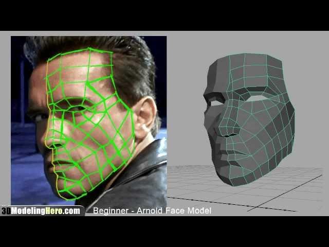 How to Model a Face - Low Poly Beginner 3D Modeling Tutorial