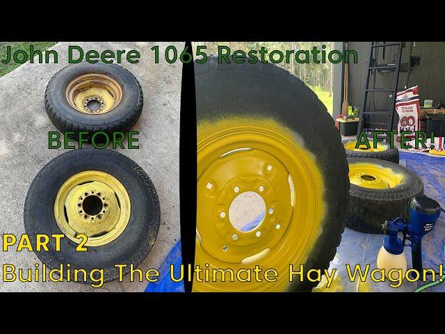 Ultimate Hay Wagon Build PART 2: Disassembly and Repainting Wheels!