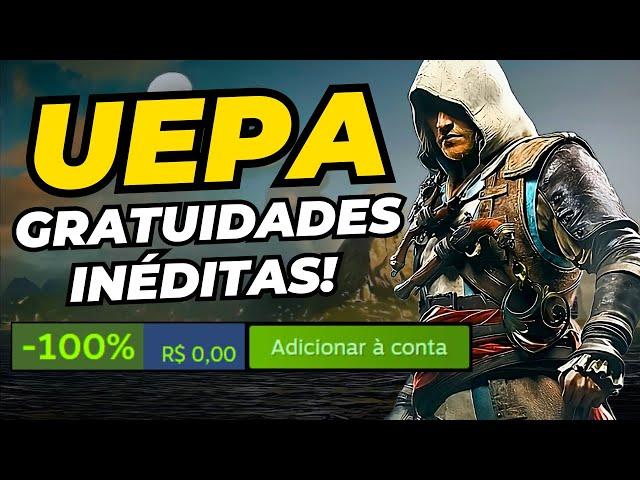 OBA! Jogo pago DE GRAÇA, +7 jogos GRÁTIS, lançamentos no prime gaming e ofertas na STEAM e UBISOFT