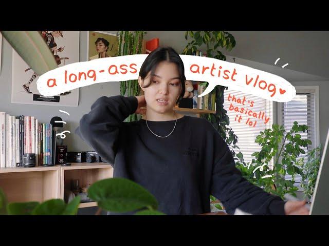 hang out with me while I draw & yap for 2 hours lol  sept art vlog